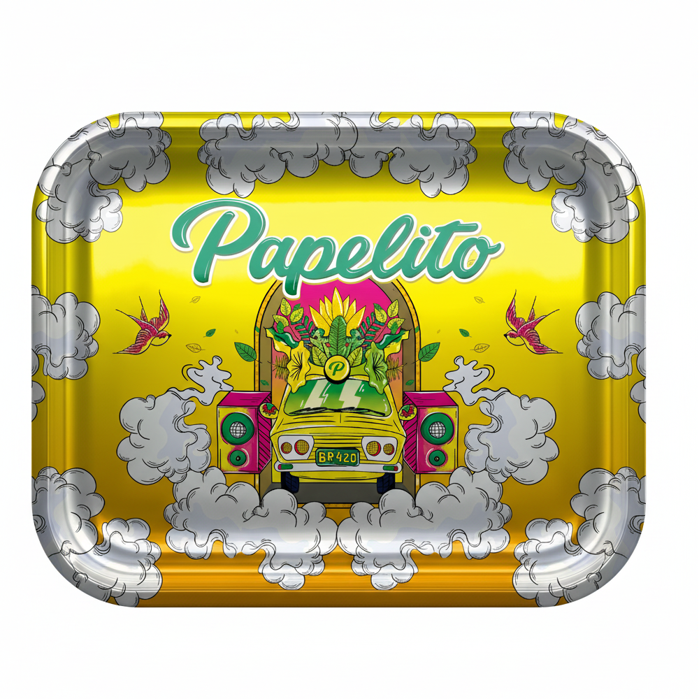 Bandeja Grande para Enrolar Papelito - Bandeja de Metal